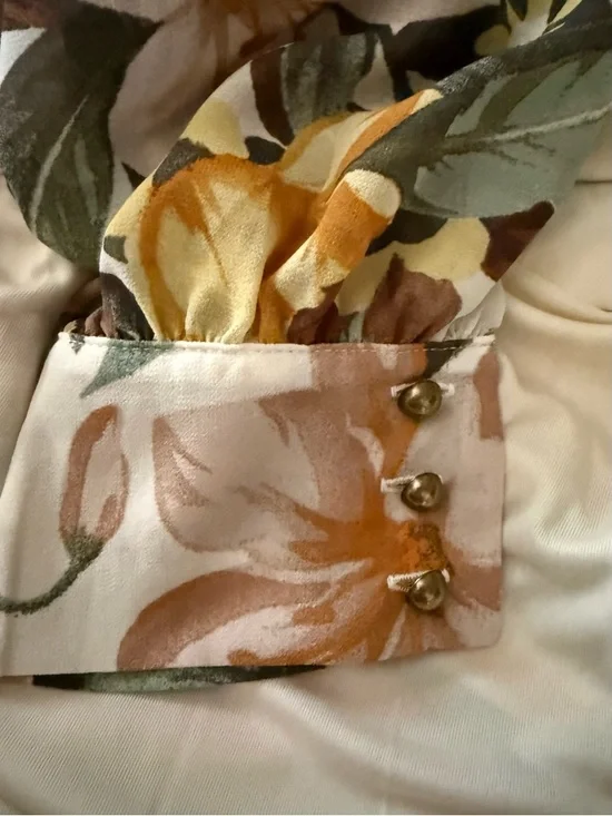 NWOT Elegant Floral Long Sleeve Maxi Dress - Picture 11 of 11